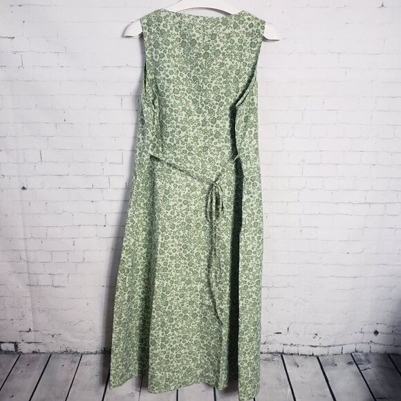 Rohan Spring Meadow Midi Dress Size US 14 / UK 18 Green Micro Ditzy Floral NEW - Picture 7 of 10